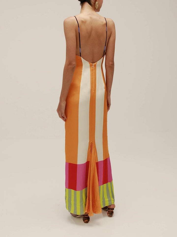 JULIETA - VESTIDO MAXI BOHO DE CAPAS SIENNA BLOOM