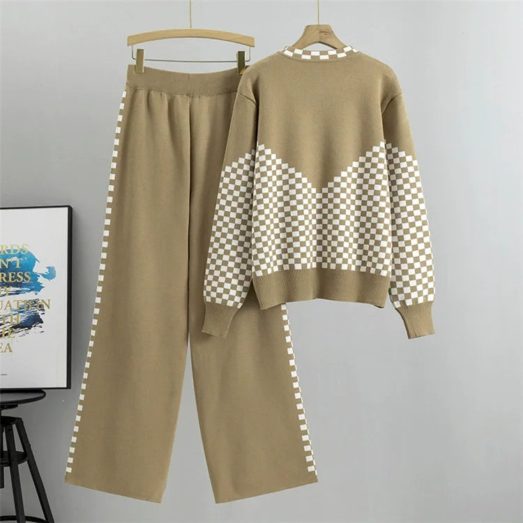 Avery™ - Conjunto de Pijama de Suéter de Punto