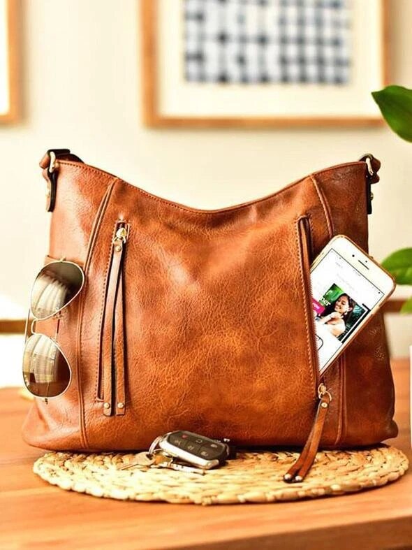 ELISHA - BOLSO DE CUERO CLÁSICO Y ELEGANTE