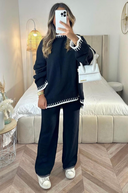 SCARLETT - CONJUNTO DE PUNTO SUAVE PARA MUJER