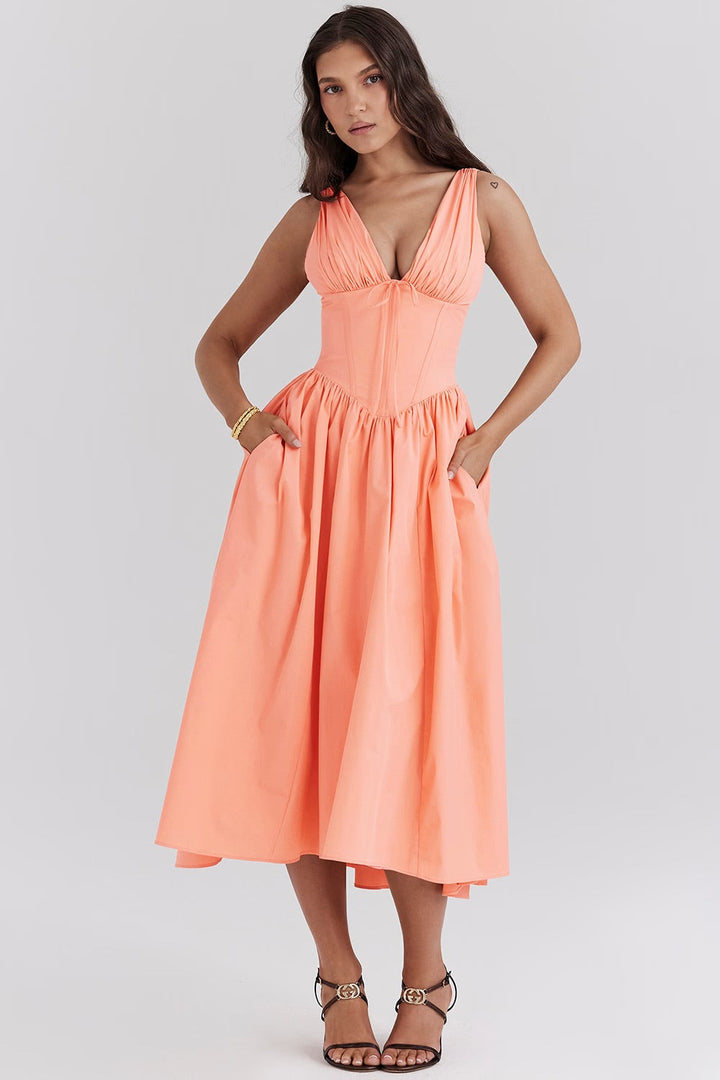 Aeliana - Vestido de Verano Elegante y Favorecedor