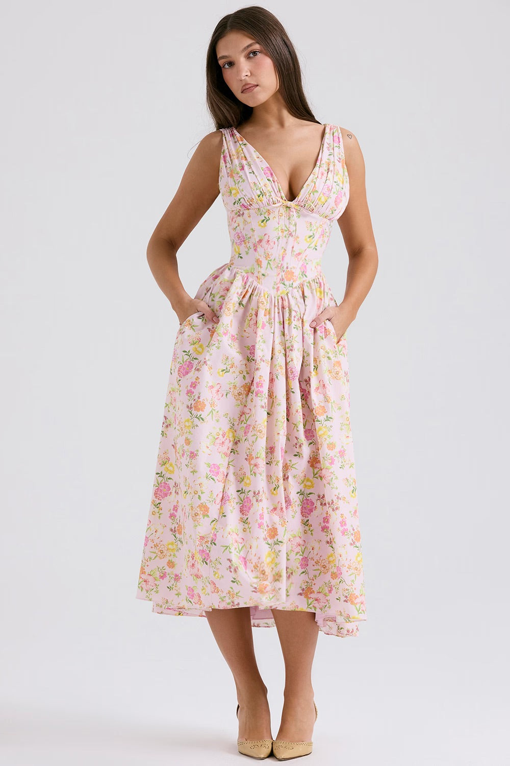 Aeliana - Vestido de Verano Elegante y Favorecedor