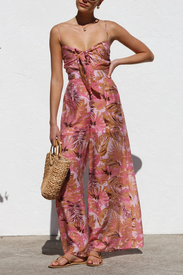 LYAM - MONO DE VERANO CON ESTAMPADO TROPICAL