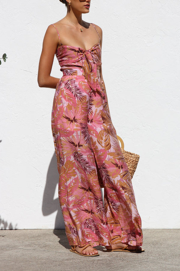 LYAM - MONO DE VERANO CON ESTAMPADO TROPICAL
