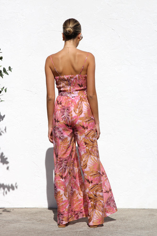 LYAM - MONO DE VERANO CON ESTAMPADO TROPICAL