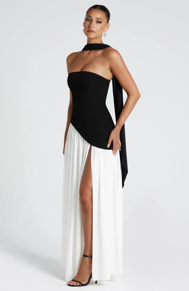 VESTIDO ELEGANCIA AL ATARDECER HORA DORADA