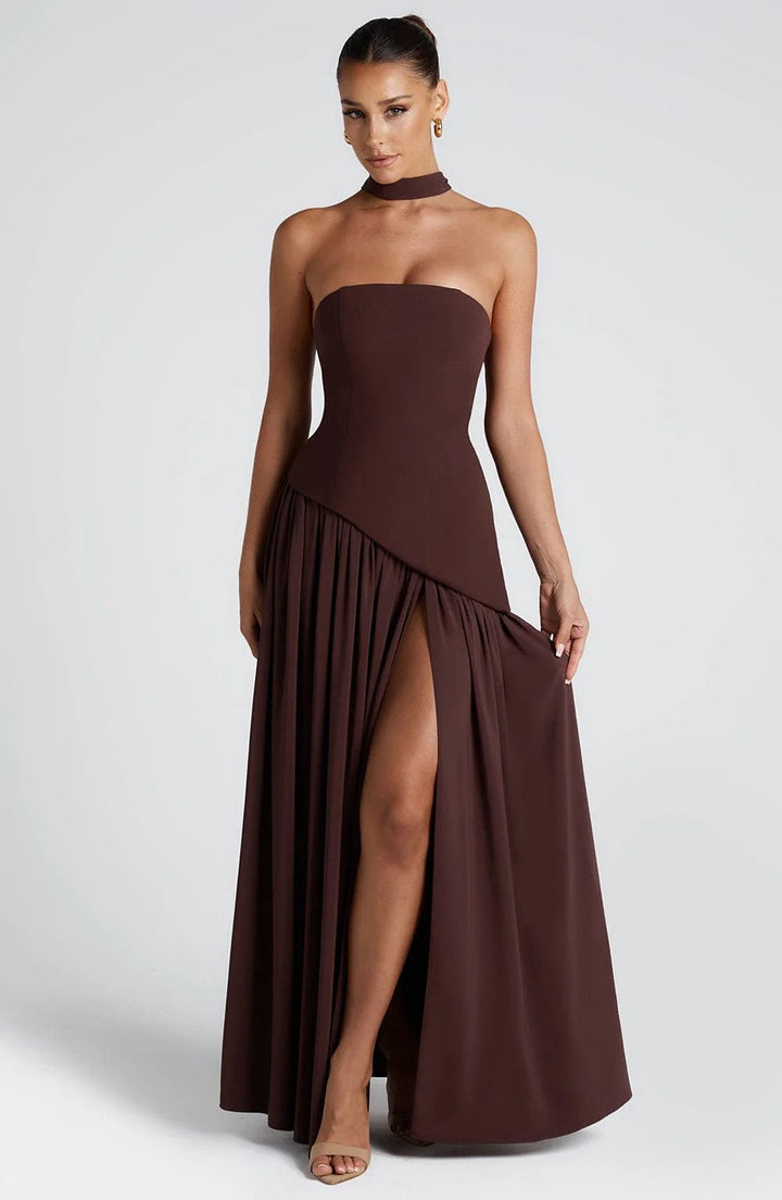 VESTIDO ELEGANCIA AL ATARDECER HORA DORADA