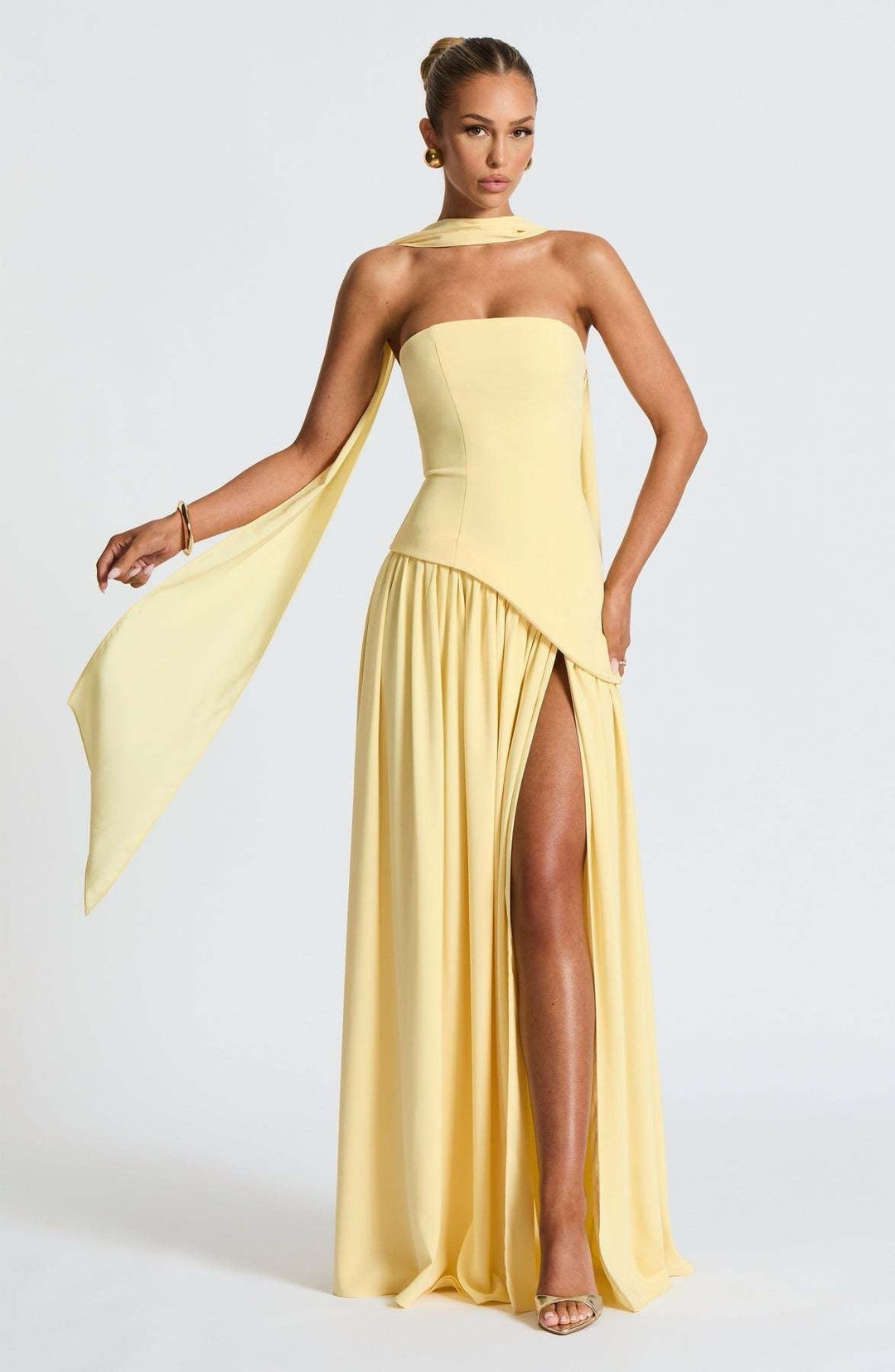 VESTIDO ELEGANCIA AL ATARDECER HORA DORADA