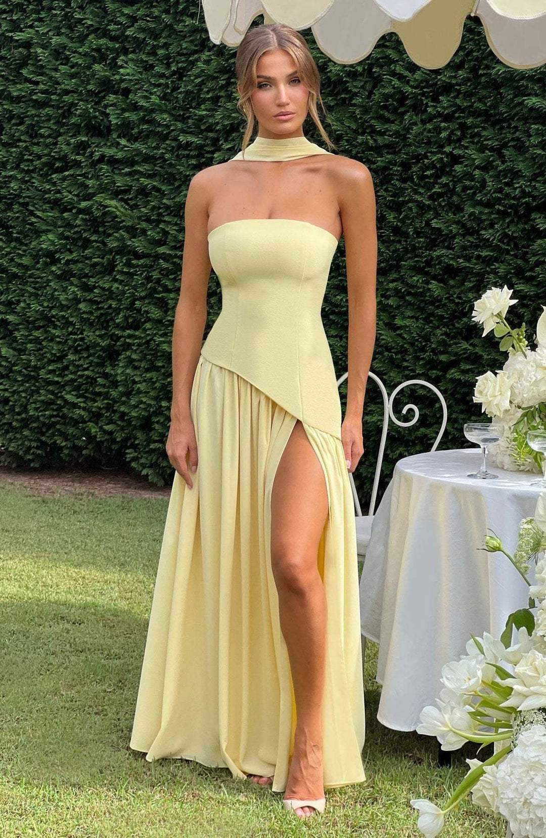 VESTIDO ELEGANCIA AL ATARDECER HORA DORADA