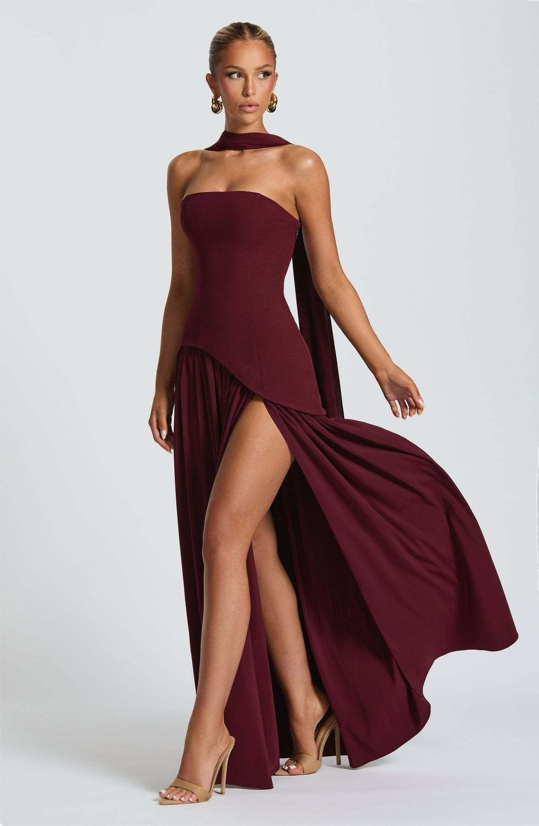 VESTIDO ELEGANCIA AL ATARDECER HORA DORADA