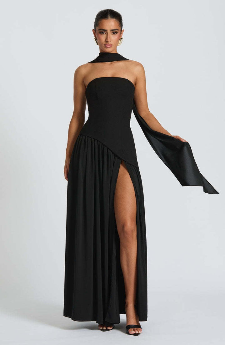 VESTIDO ELEGANCIA AL ATARDECER HORA DORADA