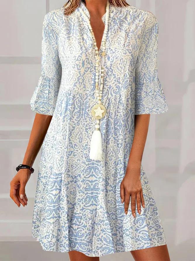 NEDY - VESTIDO VINTAGE MODERNO DE MANGA CORTA
