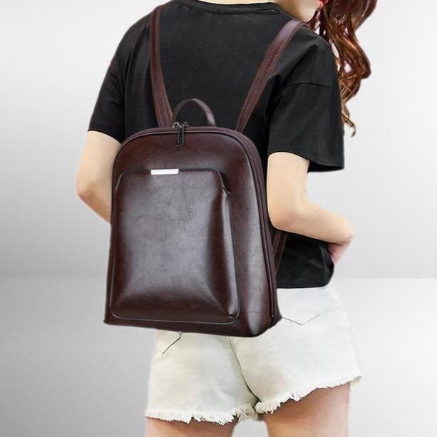 ALICE - BOLSA DE CUERO VINTAGE CON DOBLE CREMALLERA