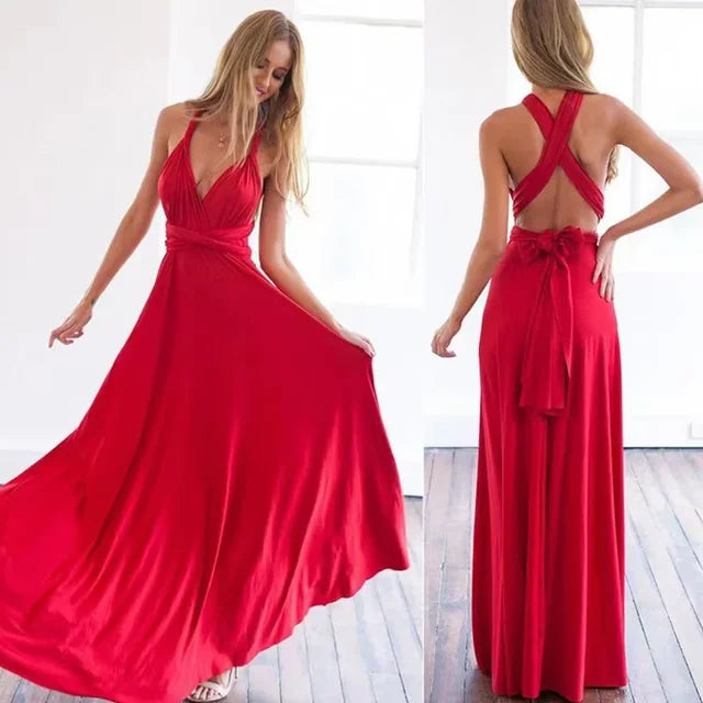 DELAILAH - VESTIDO CON TIRANTES TRANSFORMABLE