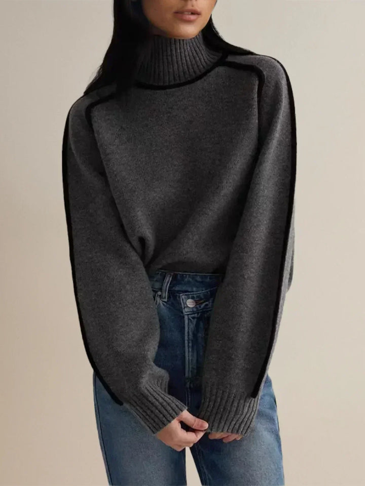 Donna | Suéter Elegante de Cuello Alto