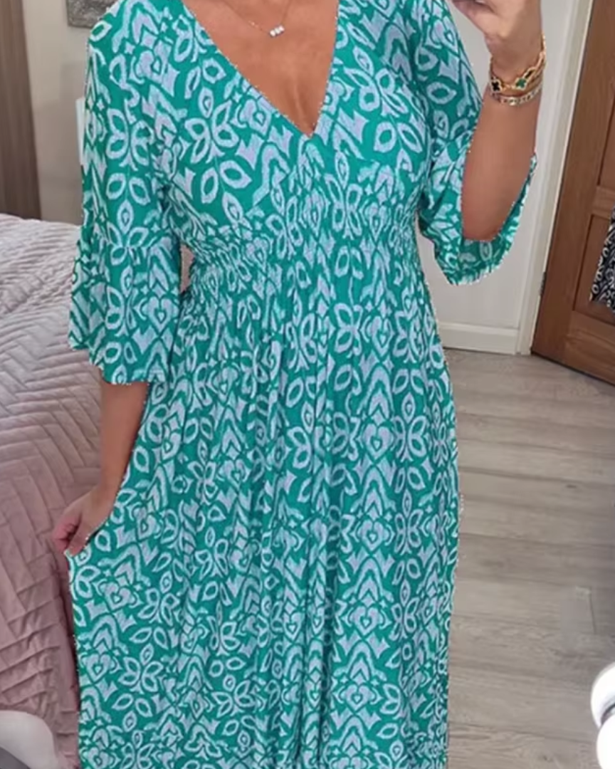 ZOYLA - VESTIDO MAXI BOHO CHIC