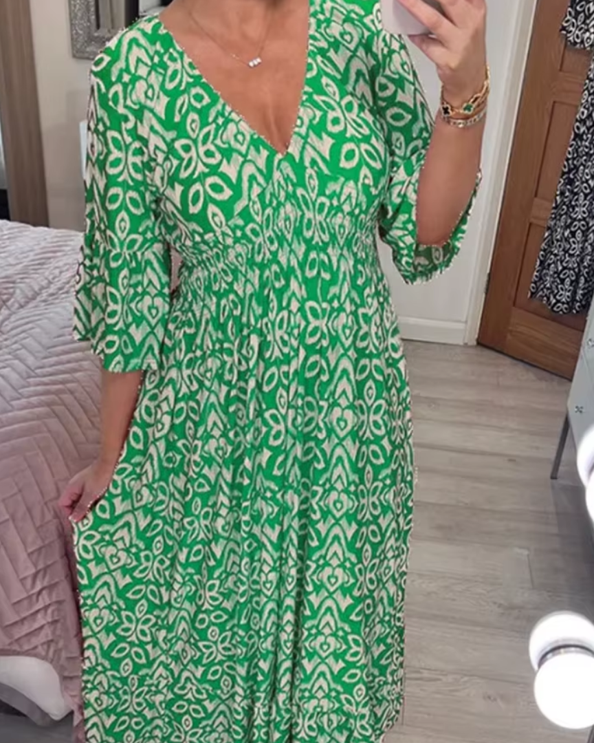 ZOYLA - VESTIDO MAXI BOHO CHIC