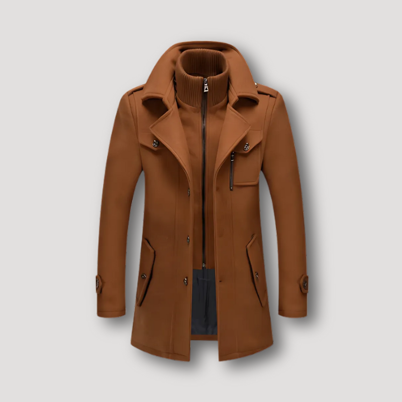 LEIGHTON - TRENCH DE INVIERNO DE DOS PIEZAS ESTILO MILITAR