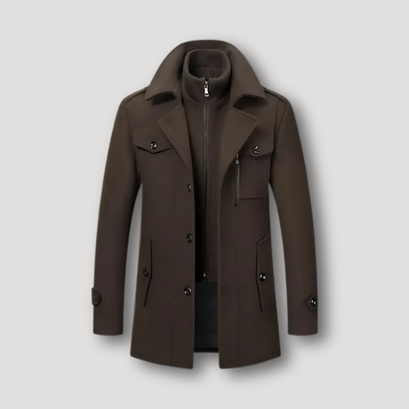 LEIGHTON - TRENCH DE INVIERNO DE DOS PIEZAS ESTILO MILITAR