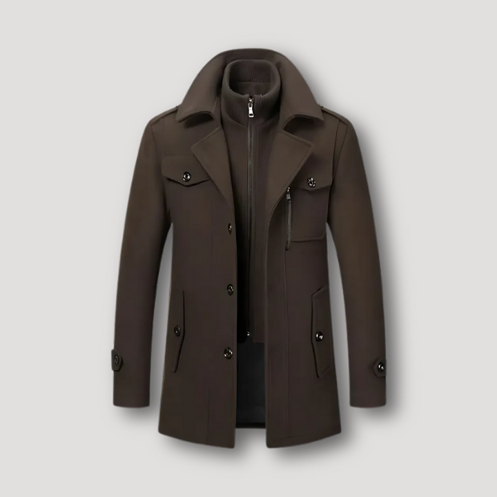 LEIGHTON - TRENCH DE INVIERNO DE DOS PIEZAS ESTILO MILITAR