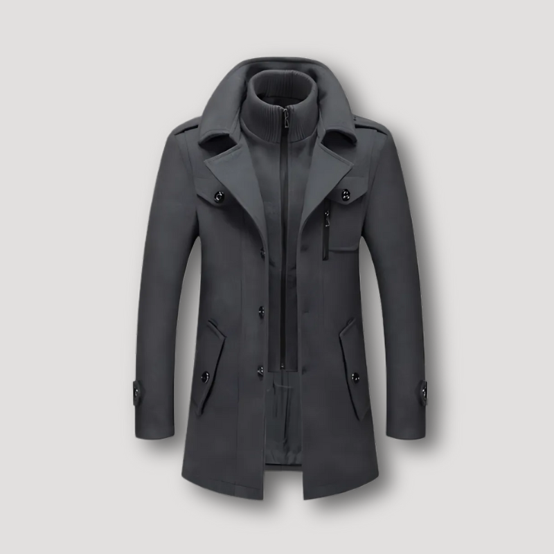 LEIGHTON - TRENCH DE INVIERNO DE DOS PIEZAS ESTILO MILITAR