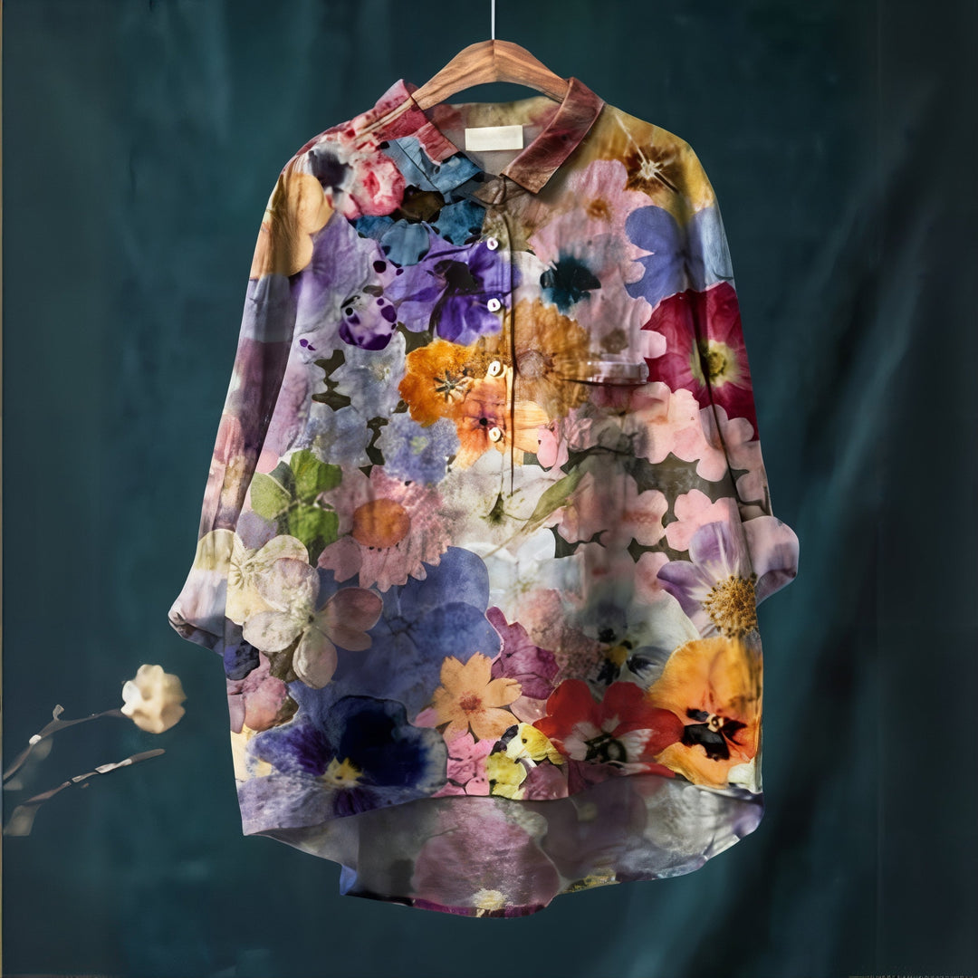 Fiona | Blusa con Estampado Floral Romántico