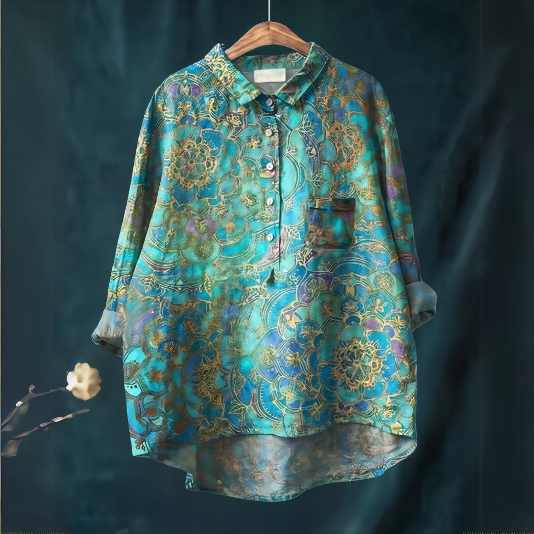 Fiona | Blusa con Estampado Floral Romántico