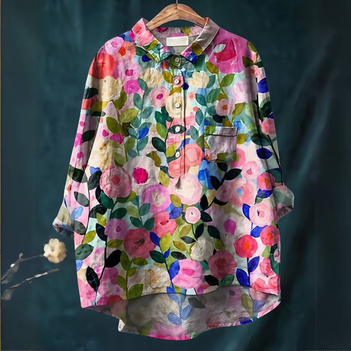 Fiona | Blusa con Estampado Floral Romántico