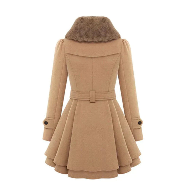 VALERIE - TRENCH COAT ELEGANTE CON PIEL SINTÉTICA