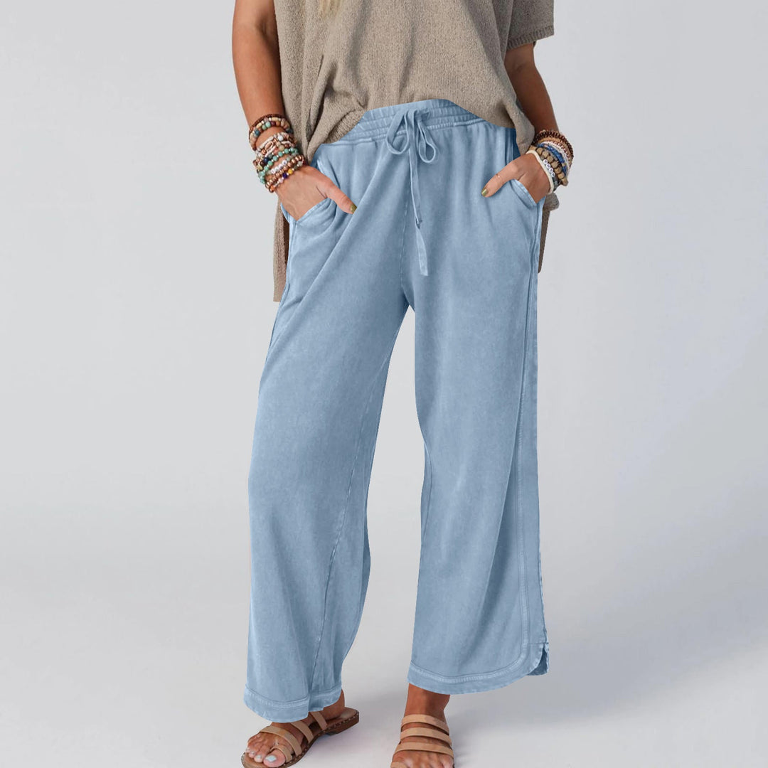 LETTY - PANTALONES ANCHOS DE CINTURA ALTA RETRO BLOOM