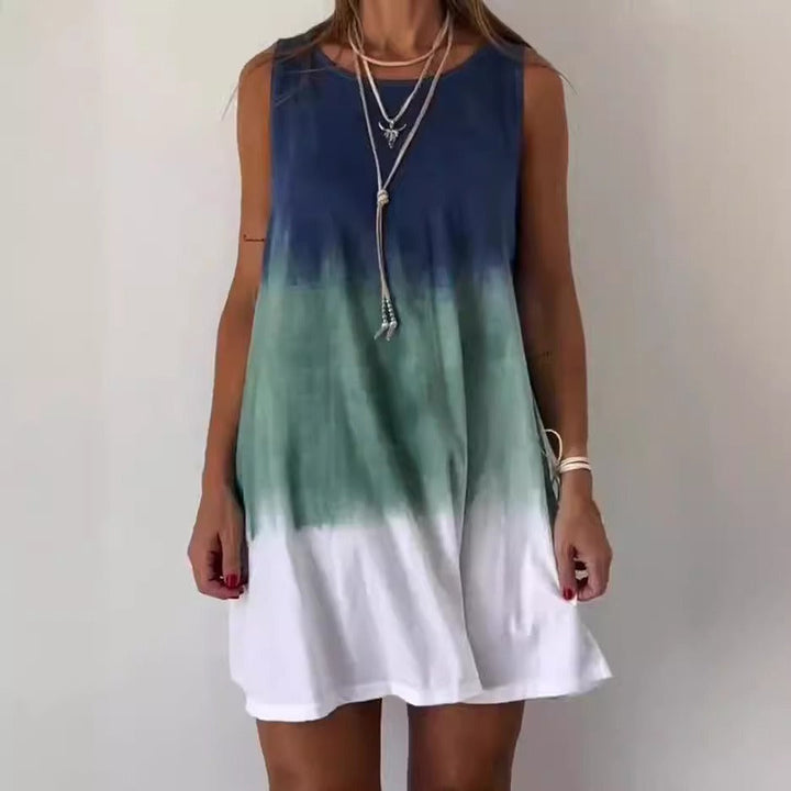Crizzia - Vestido Casual con Degradado