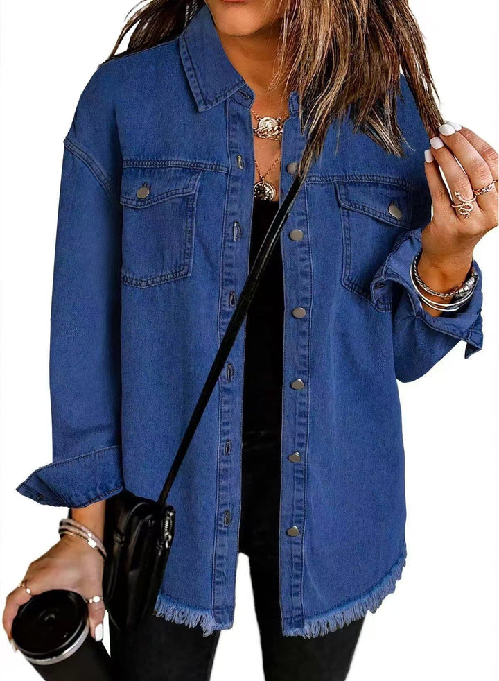 DVIRA - CHAQUETA DE MEZCLILLA CHIC PARA TODOS LOS DÍAS