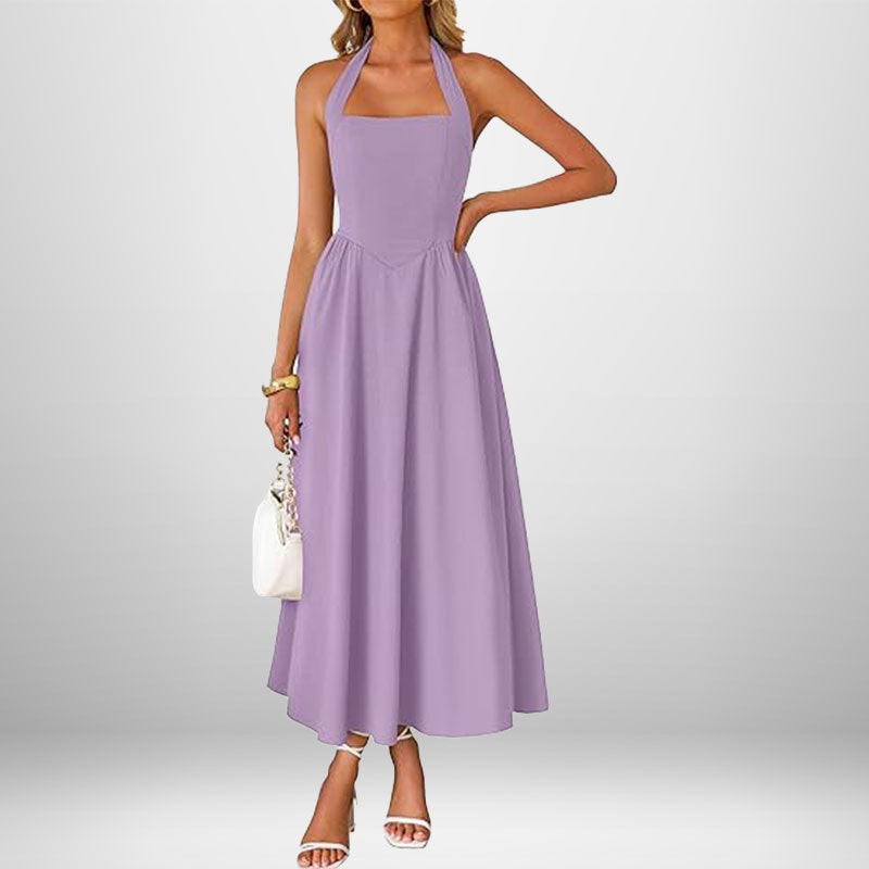 IZA - VESTIDO HALTER SIN MANGAS ATEMPORAL