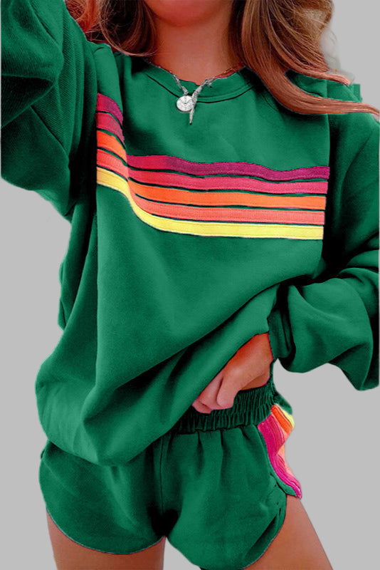 FINAH - CONJUNTO DE ROPA DE DESCANSO A RAYAS