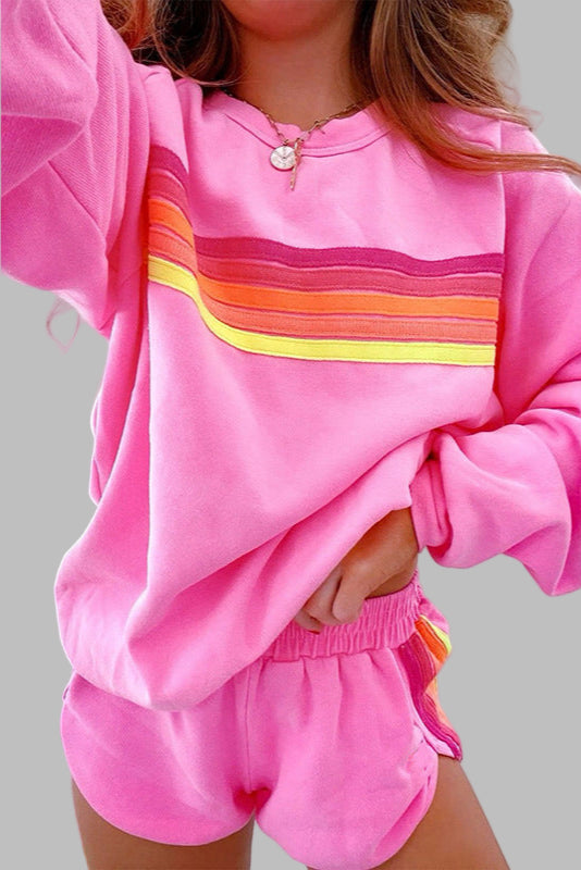 FINAH - CONJUNTO DE ROPA DE DESCANSO A RAYAS