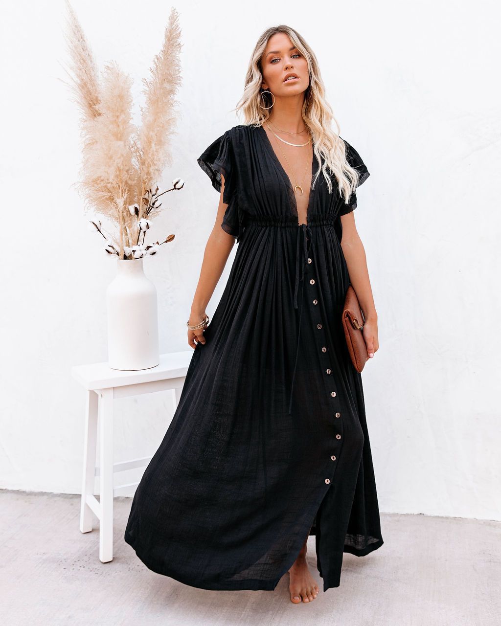 Coleen - Vestido Maxi Aireado