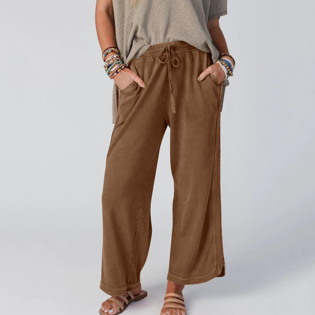LETTY - PANTALONES ANCHOS DE CINTURA ALTA RETRO BLOOM