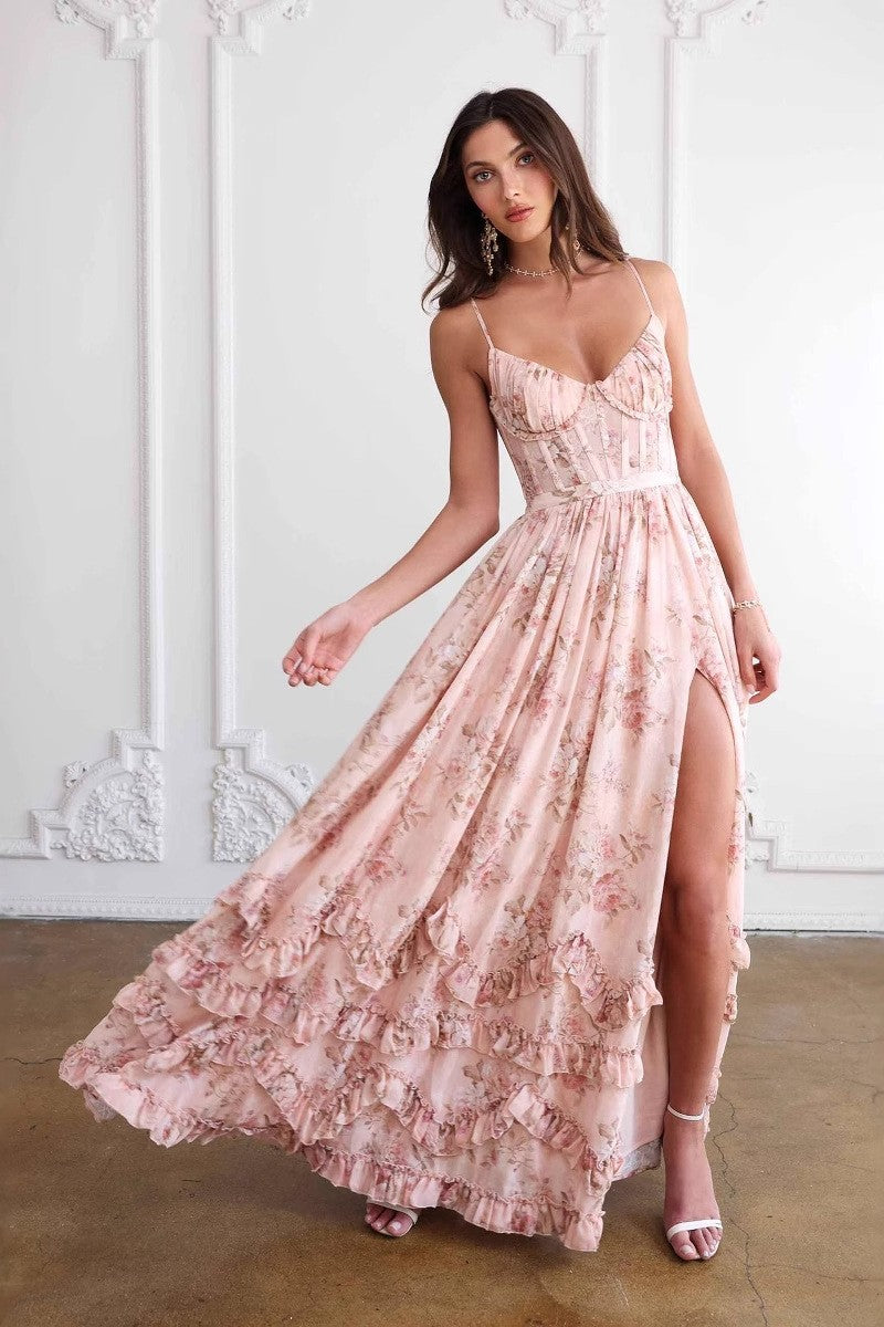 BLANCAFLOR - VESTIDO MAXI FLORAL ENCANTADOR