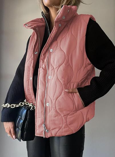 PAMU - CHALECO ACOLCHADO CON CUELLO CHIC CITY