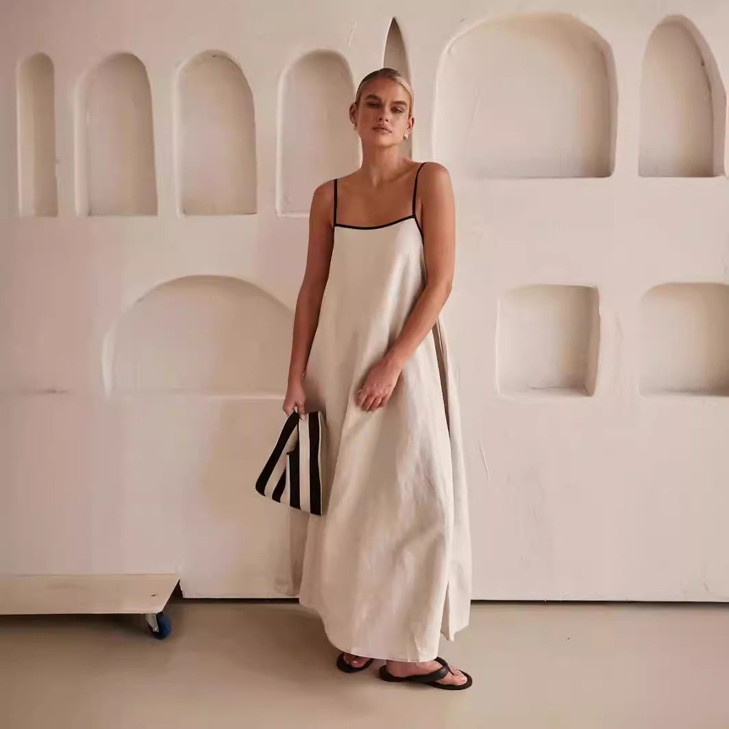 CALLY - VESTIDO MAXI DE LINO SOFISTICADO