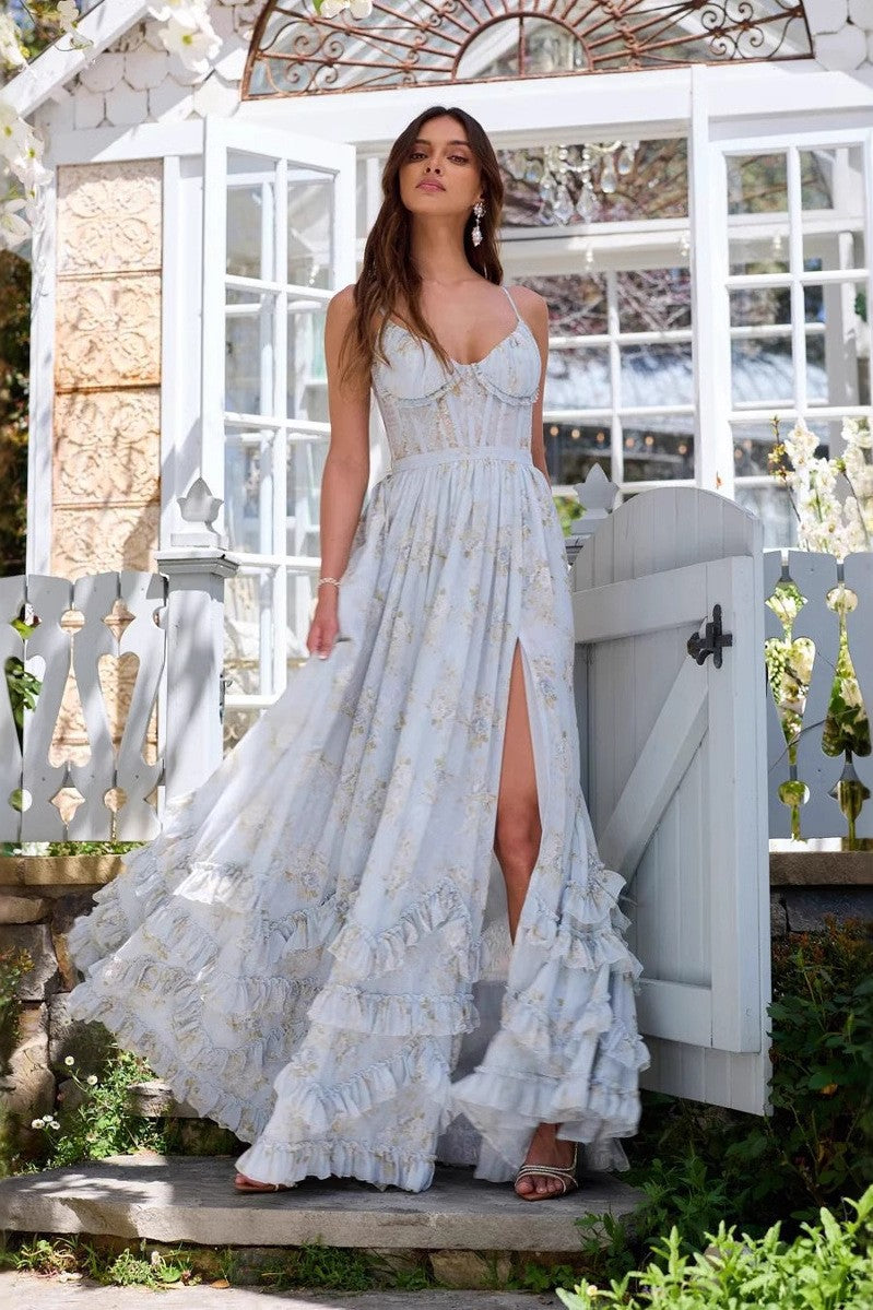 BLANCAFLOR - VESTIDO MAXI FLORAL ENCANTADOR