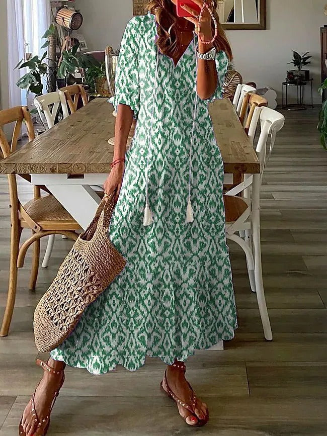 Flora - Vestido Maxi Inspirado en Boho