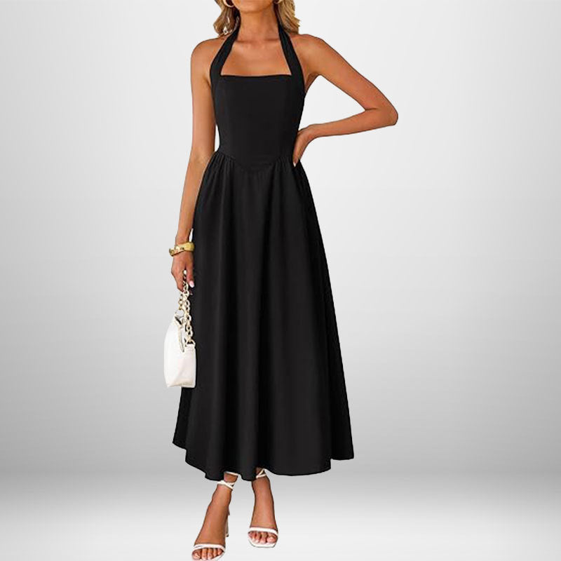 IZA - VESTIDO HALTER SIN MANGAS ATEMPORAL