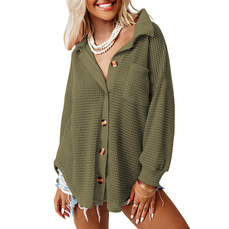 SHELLY - BLUSA DE MANGA LARGA SUAVEMENTE ENTALLADA