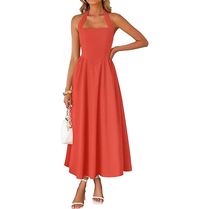 IZA - VESTIDO HALTER SIN MANGAS ATEMPORAL
