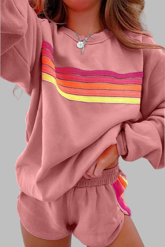 FINAH - CONJUNTO DE ROPA DE DESCANSO A RAYAS