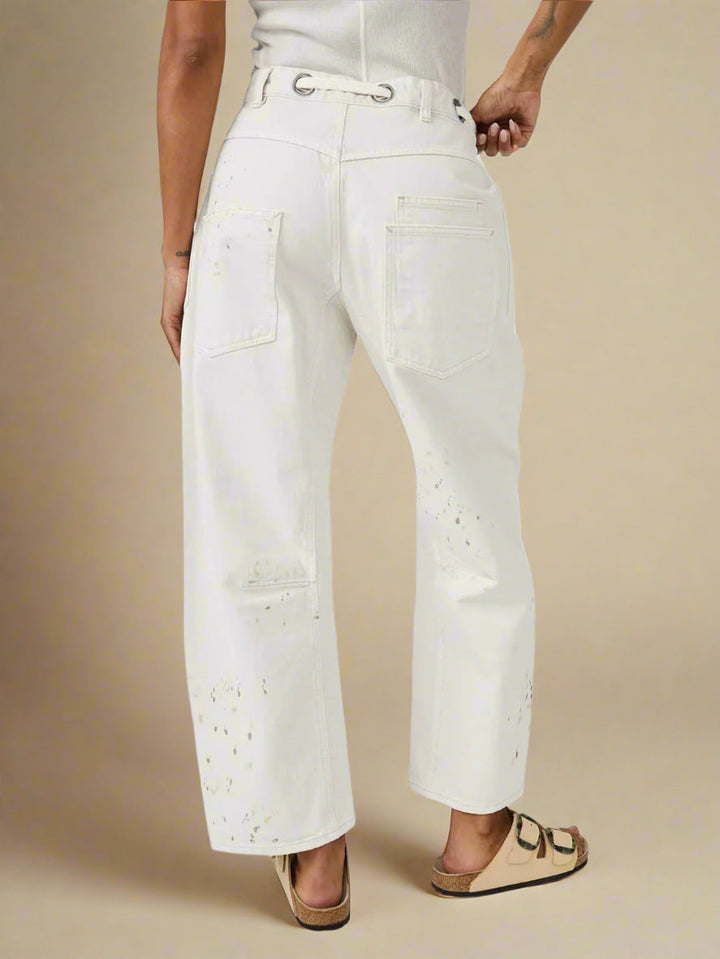 FILOMENA - JEANS PATCHWORK DE CORTE SUELTO