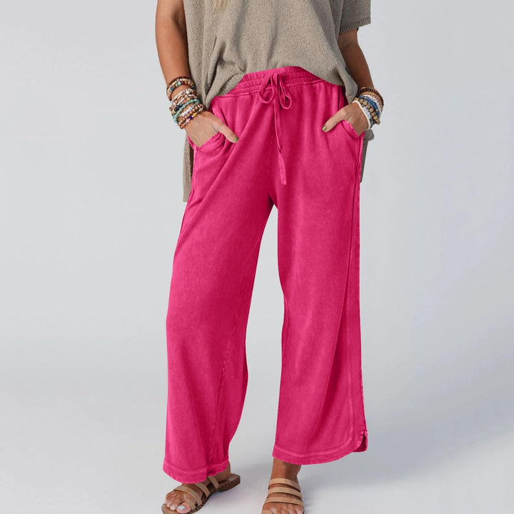 LETTY - PANTALONES ANCHOS DE CINTURA ALTA RETRO BLOOM