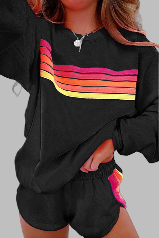 FINAH - CONJUNTO DE ROPA DE DESCANSO A RAYAS