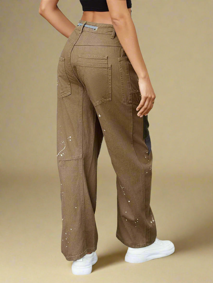 FILOMENA - JEANS PATCHWORK DE CORTE SUELTO